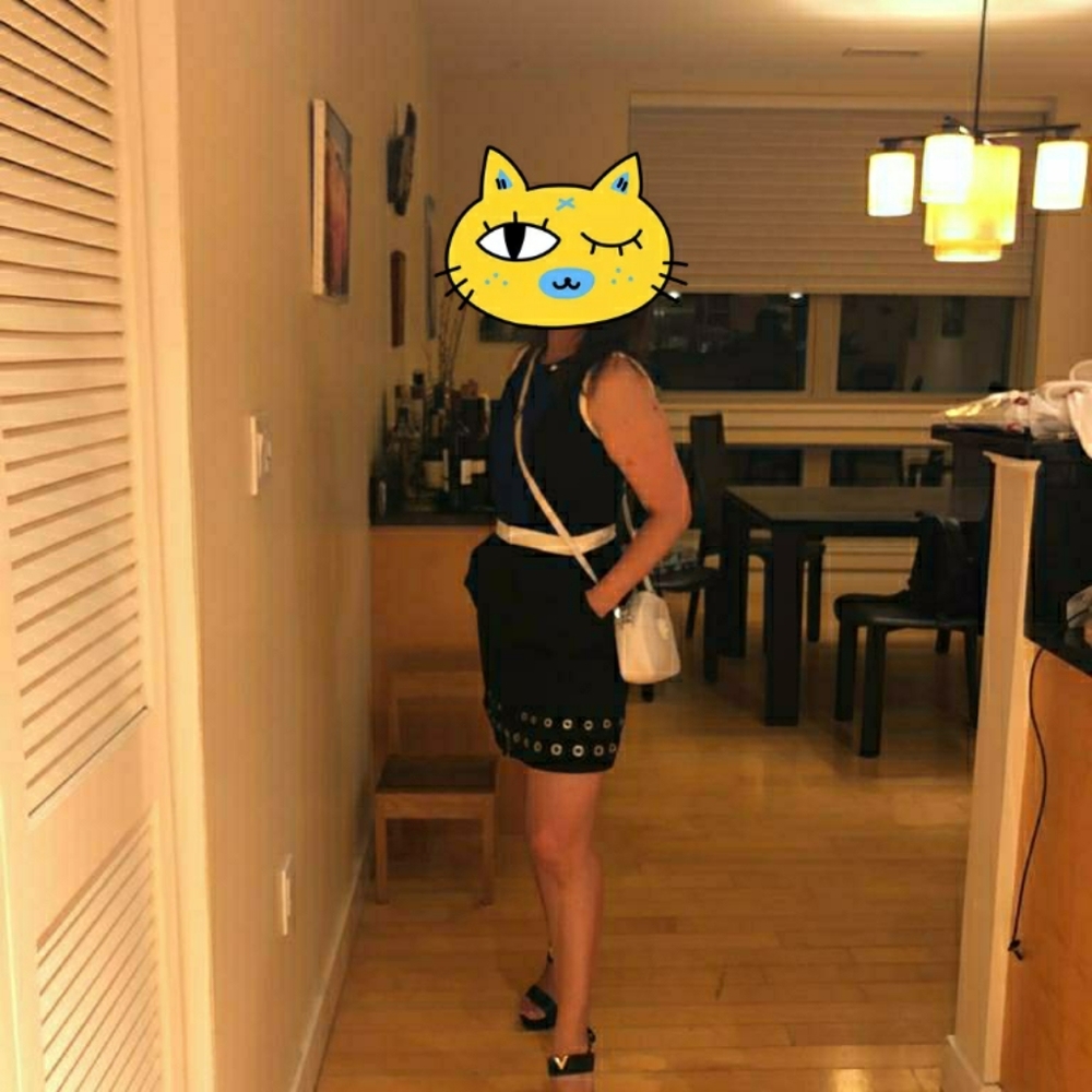Barbara Bui Black Blue dress